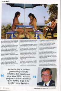 H&E Magazine, July 2012, Croatian Naturist Report.