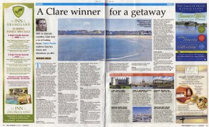 Irish Examiner - June 2013: Short Break to Clare