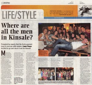 Irish Examiner, Aug 2013 - Kinsale Hen Nights
