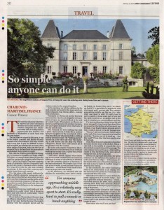 Charente Camping - Sunday Independent, 15 Feb 2015